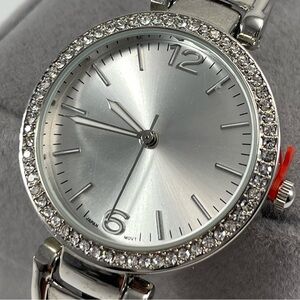 ORTZ Stainless Steal Rhinestone Ladies Watch Bracelet